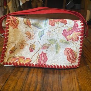 Italian leather handbag by J Peterman.